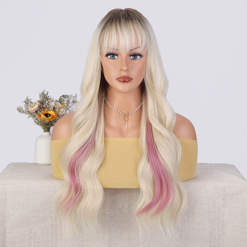Premium synthetic bang wigs